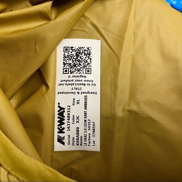 K-Way | Le Vrai Leon 3.0 Windbreaker Jacket XXL - Picture 11 of 11
